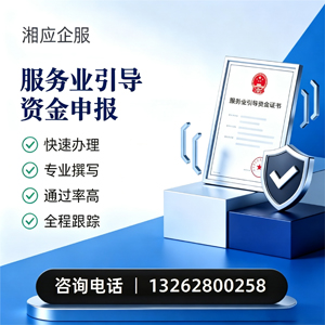 枣庄服务业引导资金申报服务