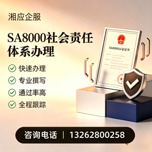 枣庄SA8000社会责任体系认证服务