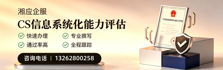 枣庄CS信息系统化能力评估申报服务